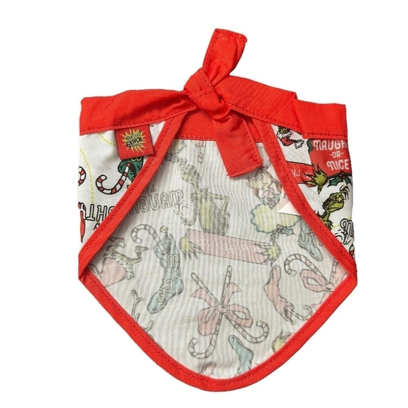 Dr Seuss The Grinch Dog Pet Bandana S/m Nwt - Picture 5 of 7